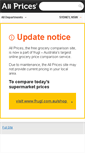 Mobile Screenshot of allprices.com.au