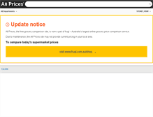 Tablet Screenshot of allprices.com.au